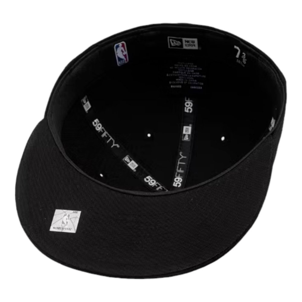 New Era Chicago Bulls Core Rose 59FIFTY Fitted Hat Cap Black - Picture 7 of 7